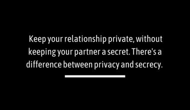 Private Relationship Quotes