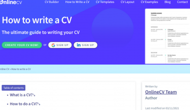 Writing a Good CV